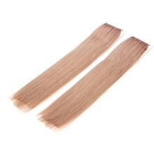 Pink Ash Color 12-26inch Human Hair Virgin Hair Remy Hair Tie Style Knot Thread Hair Extension Straight Hair